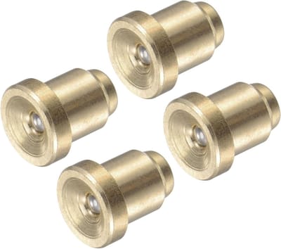 Messing Drukknop Flens Vetolie Cup met 6mm Draad - 4 Stuks voor Smeersystemen en Onderhoud