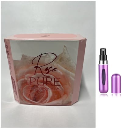 Omerta - Rose Pure - Eau de Parfum - 100 ml inclusief hervulbare tasverstuiver (willekeurige kleur)
