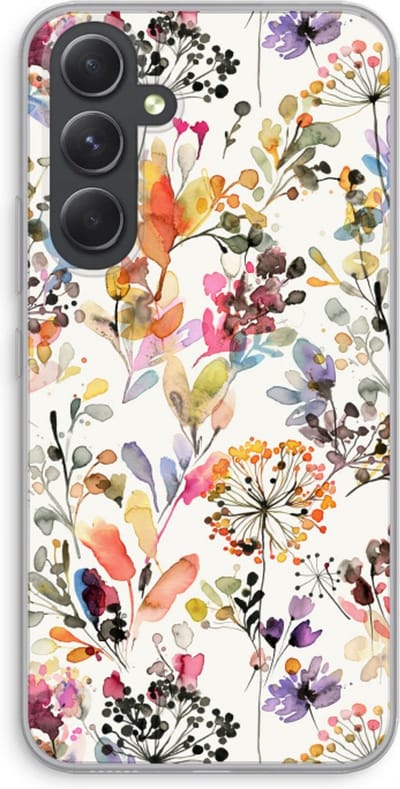Case Company® - Hoesje geschikt voor Samsung Galaxy A54 hoesje - Wilde grassen - Soft Cover Telefoonhoesje - Bescherming aan alle Kanten en Schermrand