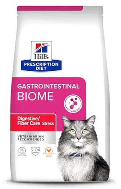 Dieetvoer voor volwassen katten met vezels en kip - 12,5 kg