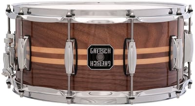 Gretsch Full Range Snare S-6514W-MI, 14"x6,5", Gloss Walnut - Snare drum