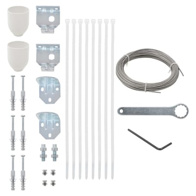 vidaXL - Balkonscherm - accessoireset - 29-delig