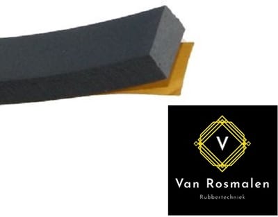 VRR Zelfklevend Celrubber EPDM 10 x 5 mm, tochtstrip, afdichtband, per 10 meter