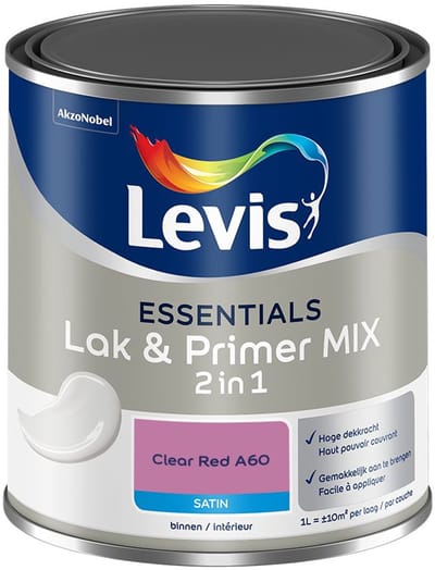 Levis - Essentials Lak & Primer Mix - Clear Red A60 - Mengverf - 1 L