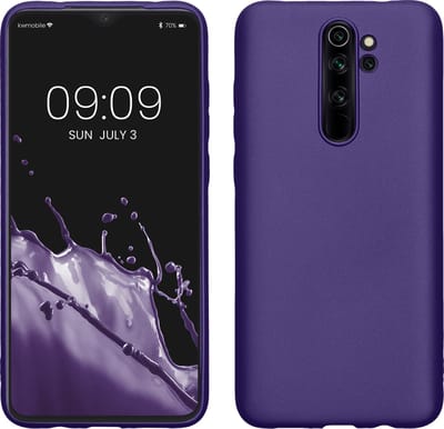 kwmobile telefoonhoesje geschikt voor Xiaomi Redmi Note 8 Pro - Hoesje voor smartphone - Back cover in metallic blauwpaars