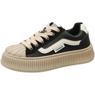 Gestreept Kleine Witte Schoenen Kinderen Lente en Herfst Nieuw Veelzijdig Mode Ins Trendy Student Casual Board Schoenen 40 zwart