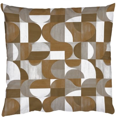 Sierkussens - Kussentjes Woonkamer - 50x50 cm - Abstract - Retro - Bruin