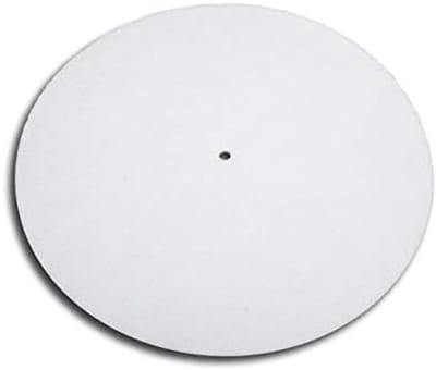 Witte Vilt Slipmat voor Platenspeler - 295 mm