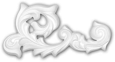 Decorative element 160123 Profhome rococo barok stijl wit