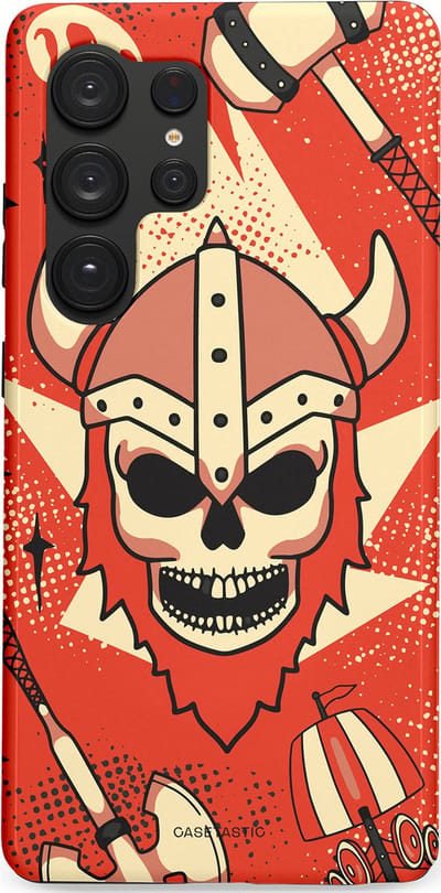 Casetastic Hoesje Geschikt voor Samsung S25 Ultra - Stijlvolle Beschermende Duo-layer Case - Vurige Valhalla