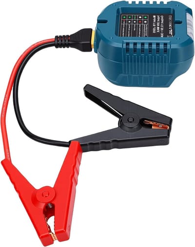 Noodstroom Starter - Startkabel - Auto starten - Veilige klemmen - 10AWG kabel - Zwart