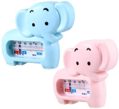 Badthermometer Olifant - Watermeter Baby - Veilig Baden - Snelle Nauwkeurige Meting - 2 Stuks - Diverse Kleuren