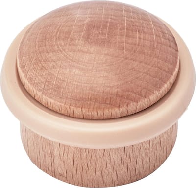 Cilindrische Houten Deurstopper Beuken Natuurlijk Hout Onzichtbare Schroef