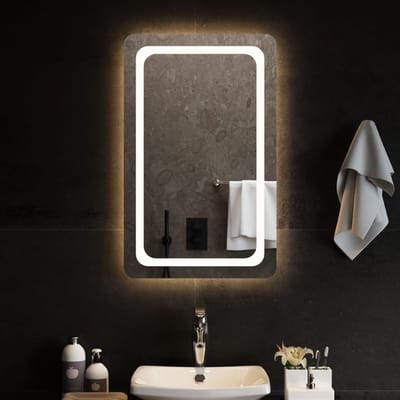 vidaXL - Badkamerspiegel - LED - 50x80 - cm