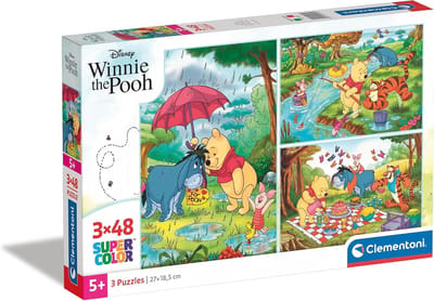 Kinderpuzzels 3x48 - Educatief Speelgoed - Ontwikkeling Vaardigheden - Intense Kleurenwereld - 32x22cm per stuk - Meerkleurig