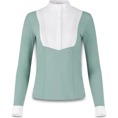 Kentucky Horsewear - Show shirt dames Heritage Air lange mouwen dusty blue size 38