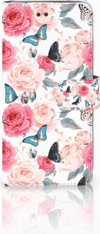 Apple iPhone 7 Plus | 8 Plus Hoesje Butterfly Roses