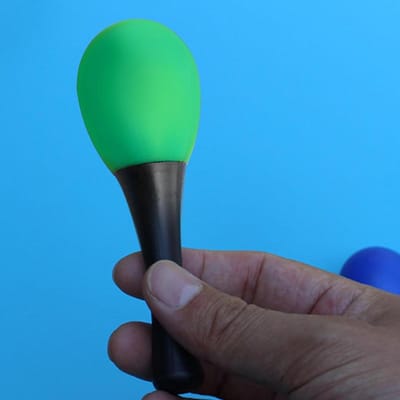 Kinder Maracas - Muziekinstrument Peutertjes - Muziek Educatie - Veilig Ergonomisch - 12 cm - Groen
