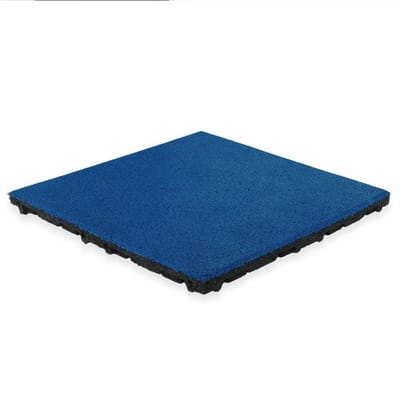 IVOL Rubber tegel met EPDM toplaag - 50 x 50 cm - 45 mm - Donker blauw (RAL 5002)