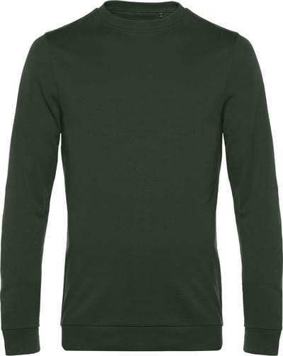 Sweater 'French Terry' B&C Collectie maat XS Forest Green