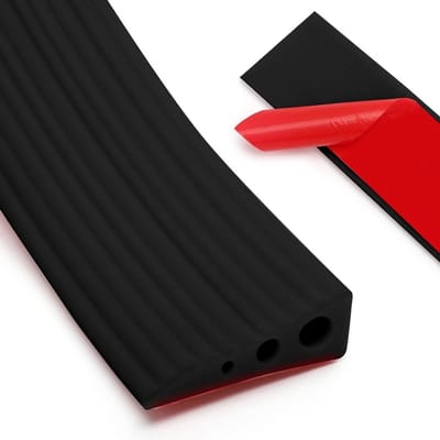 Drempelbescherming voor Robotstofzuiger, PVC Ramp voor Rolstoel, Kinderwagen en E-Scooter, 100x6.5x2.5CM