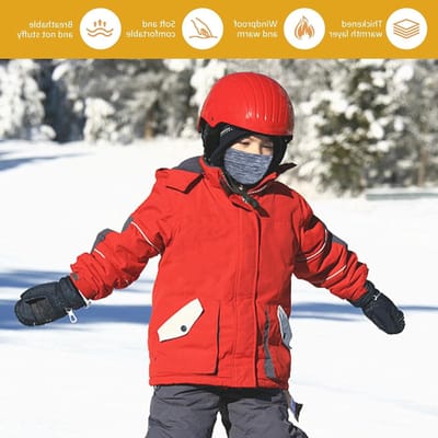 Balaclava voor Kinderen 6-13 Jaar, Warm en Winddicht Fleece Ski Masker voor Fietsen, Skiën en Buitensporten, Onderhelmmasker voor Jongens en Meisjes