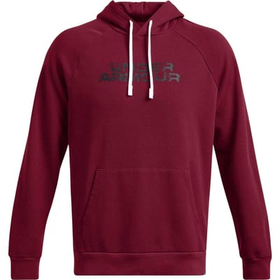 Under Armour Heren Rival Raglan-hoodie met trekkoord (Rood)
