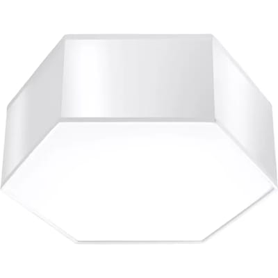 Sollux Lighting Plafondlamp Sunde - E27 - wit - PVC - 11.5x30.5x26.5cm