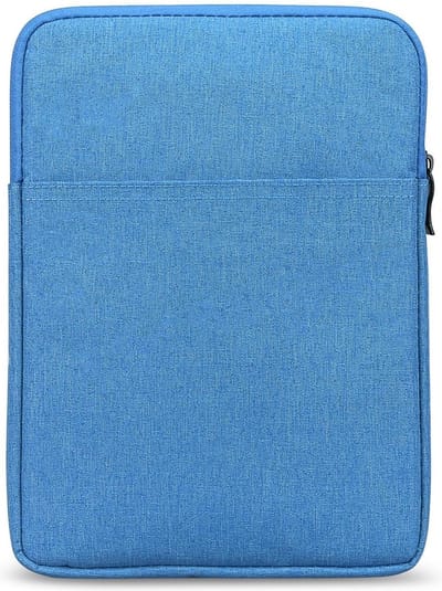 DrPhone S02 6 Inch Sleeve Beschermhoes - E-reader Hoes - Geschikt voor o.a Kindle & Kobo - Universele Draagtas met Ristsluiting , Voorvak en Zachte Binnenvoering - Lichtblauw
