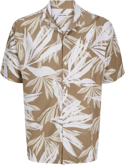 JACK&JONES PLUS - JJEJEFF TROPICAL AOP RESORT SHIRT SN PLS - Heren - Overhemden