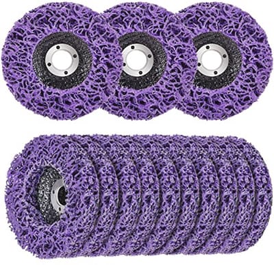 Vezelreinigingsschijven 125 mm voor haakse slijper - Set van 10 stuks