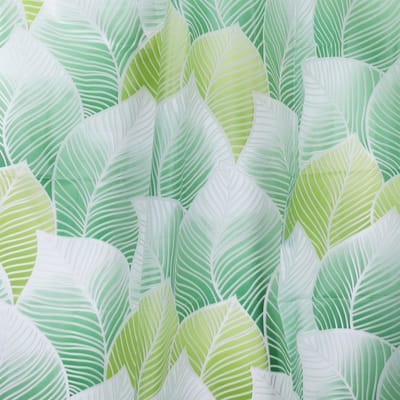 Differnz Douchegordijn Greens â€“ 180 x 200 cm â€“ Waterdicht PEVA â€“ Groen