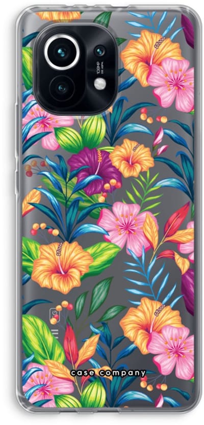 Case Company® - Hoesje geschikt voor Xiaomi Mi 11 hoesje - Tropisch 2 - Soft Cover Telefoonhoesje - Bescherming aan alle Kanten en Schermrand