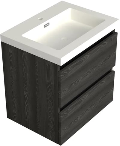 Dutchline Badmeubel Onderkast – Lumiere – 60x46cm – 2 Lades – 1 Uitsparing
