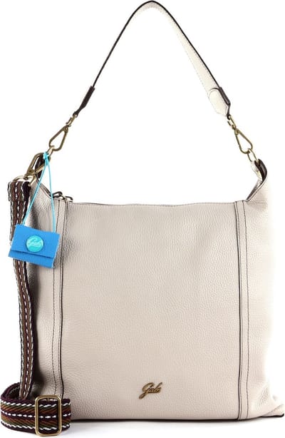 Gabs Leren Schoudertas Elide Genevieve Shoulder Bag Stone Beige