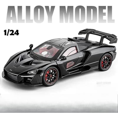 Simulatie 1:24 Schaal Legering Senna Superauto Model Met Geluid Licht Kinderen Jongen Diecast Speelgoedvoertuig Cadeau Verzameling Minatuur