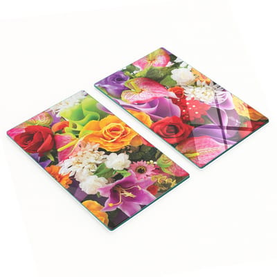 Multifunctionele decoratieve bloemenplanken van gehard staal voor de keuken, 2x30x52 cm