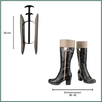 SVN® Laarzenspanners - Laarzen Oprekker Voor Hoge Laarzen – Schoenspanner 2 paar – Grijs- 44cm x 33cm x 20cm