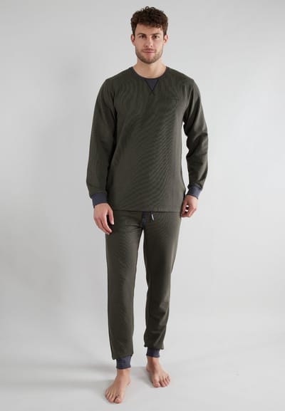 TOM TAILOR Dallas Heren Huispak - Interlock - Groen