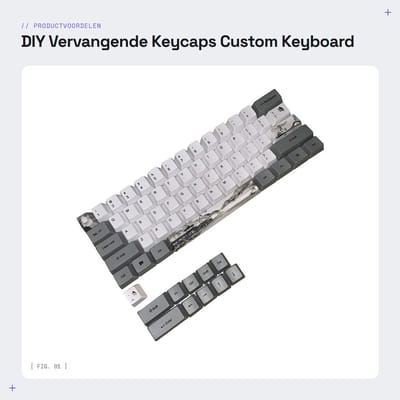 Dailygoods- Keycaps Set 73 Stuks - PBT Toetsen - Ergonomisch Ontwerp - Antivingerafdruk - Voor Mechanische Toetsenborden - Gemakkelijk te Installeren - Toetsenbordtoetsen