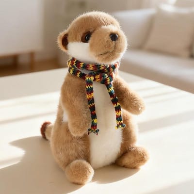Nieuw Levensgetrouw Staand Stokstaartje Pluche Speelgoed Zacht Gevuld Wilde Lemuur Pop Mooi Bureau Huisdier Huis Decoratie Gezelschap 18cm-22cm