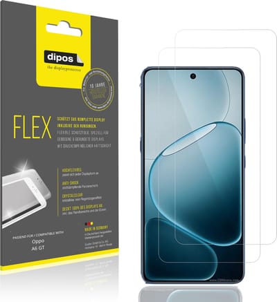 dipos – 2x Beschermfolie geschikt voor Oppo A6 GT | 3D Full Cover Screenprotector | 100% Passend