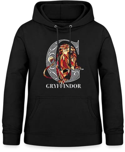 Harry Potter Gryffindor Coat of Arms Monochrome Hoodie Dames