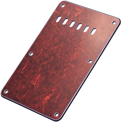 6 Gaten 3-laags Gitaar Backplate Tremolo Back Cover Vervanging voor ST Elektrische Gitaar brown