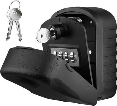 CLGP® Sleutelkluisje met Code voor Buiten - Sleutelkast - Wandmontage - Zwart