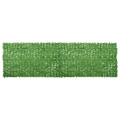 vidaXL - Balkonscherm - met - groene - bladeren - 500x150 - cm