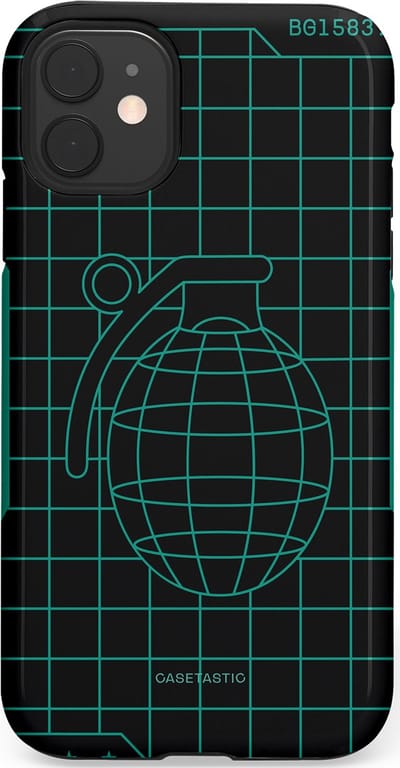 Casetastic Hoesje Geschikt voor Apple iPhone 11 - Stijlvolle Beschermende Duo-layer Case - Retro bom