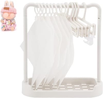Kledingkast voor Poppen met Standaard - Opbergkast voor Knuffelpoppen (10/15/20 cm)