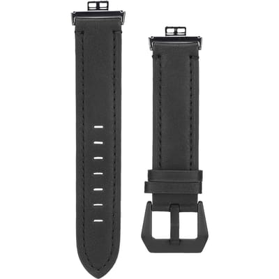 Smartwatch Band Strap Vintage Leer Polshorlogeband met Gesp Schroevendraaier voor HUAWEI Watch FIT Type 1 black