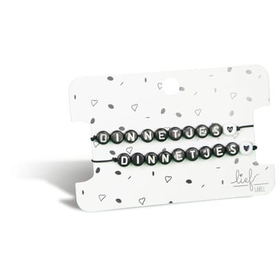 Armbandjes zwart Dinnetjes & Dinnetjes